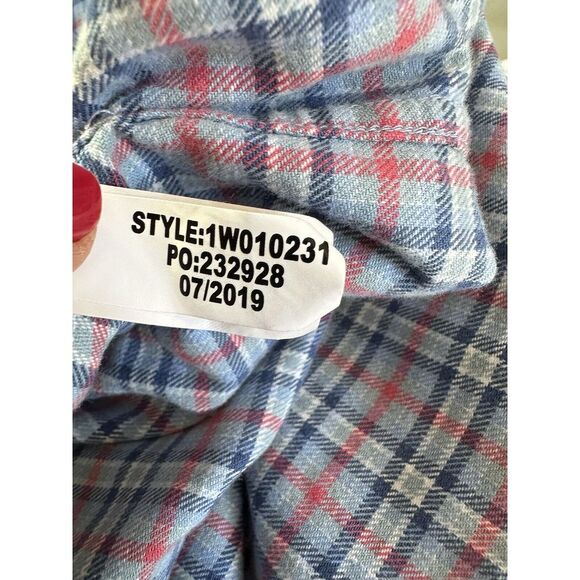 Vineyard Vines San Marino Slim Shirt Mens  MBlue Plaid Whale Button Up Tucker - Picture 7 of 11